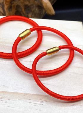朱砂本命年五彩红绳手绳手链