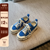 女2026年春季 百搭系带网红厚底低帮休闲鞋 新款 帆布鞋 韩版 时尚 板鞋