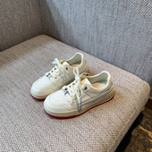 厚底低帮板鞋 女小白鞋 新款 复古小牛皮百搭休闲鞋 TFM 2026春季