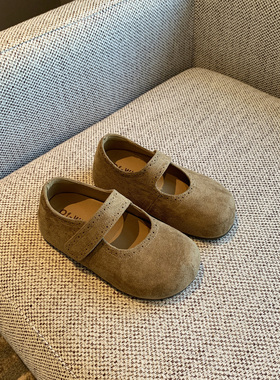 【TFM】2026春季新款复古玛丽珍勃肯鞋女魔术贴圆头单鞋丑萌百搭