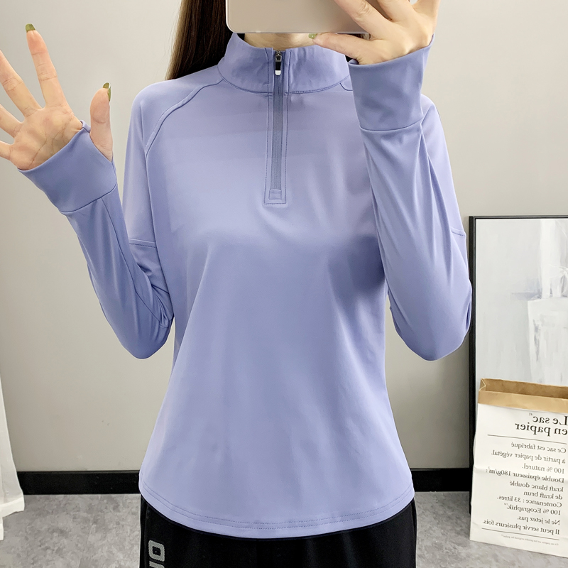 2025春夏速干衣登山上衣女跑步训练透气健身瑜伽长袖快干运动t恤