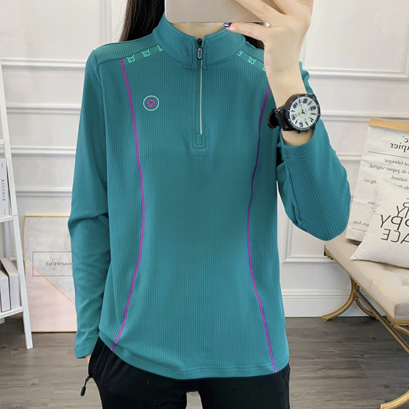 2026新提花德绒卫衣女抓绒衣秋冬运动打底上衣瑜伽跑步运动登山服