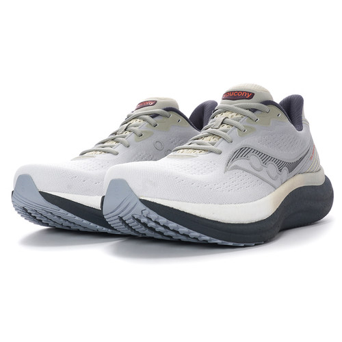 Saucony 索康尼 TRIUMPH 23 胜利23 男子缓震跑鞋白灰S21023-505