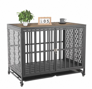 狗笼木质狗屋室内家具小型犬高级狗窝泰迪狗笼子加粗加固上方置物