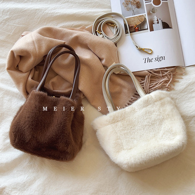 毛绒包毛毛包菜篮子水桶包