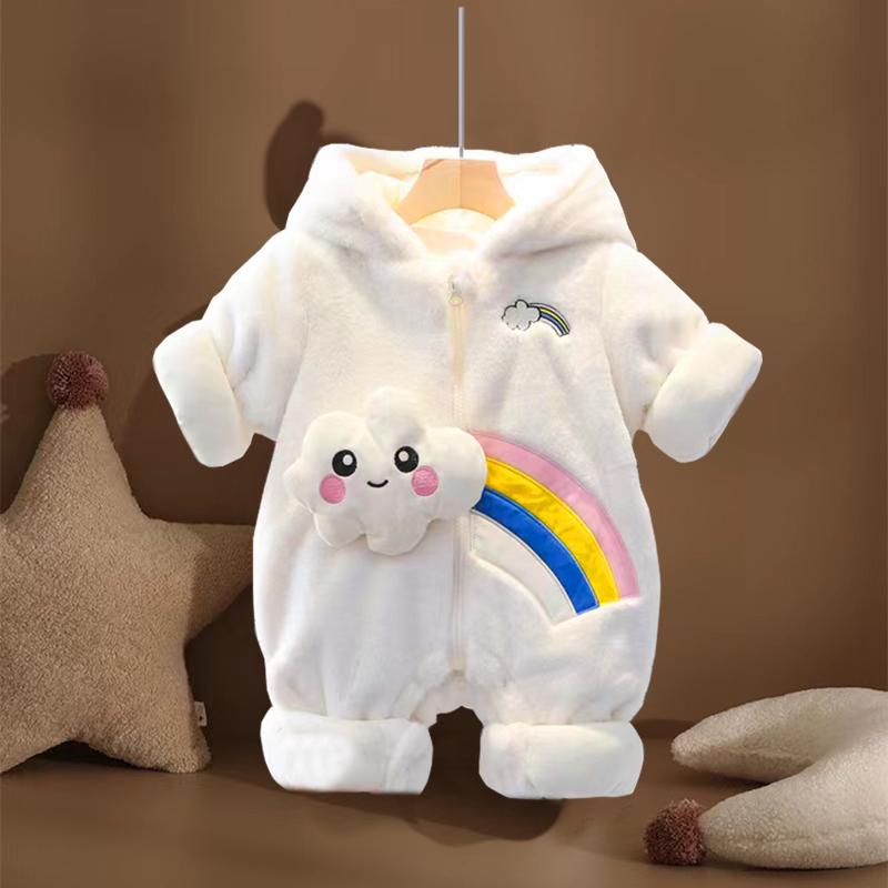 宝宝连体衣秋冬加厚超萌棉服