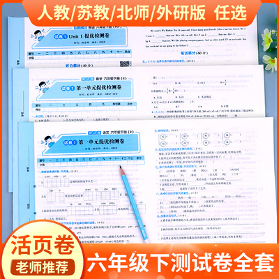 小学六年级下册试卷测试卷全套人