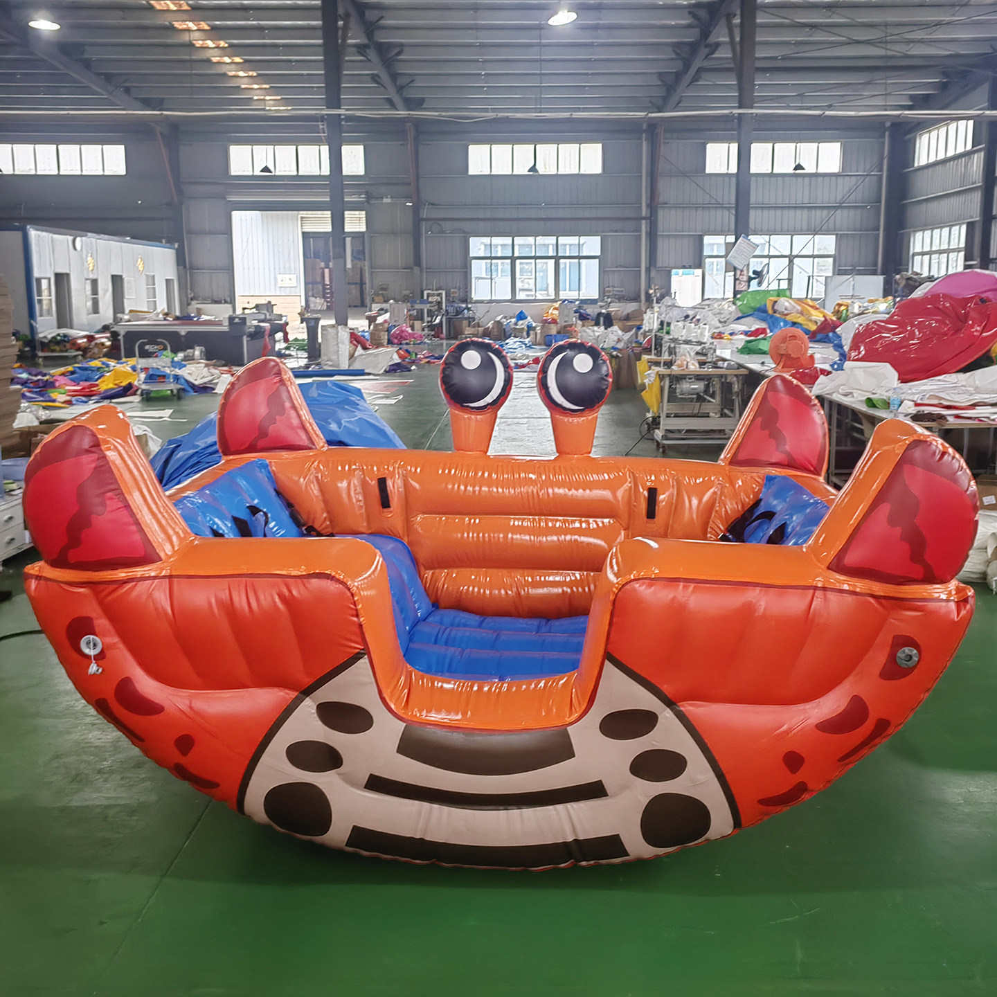 韩国外贸充气儿童乐园海盗摇摇船西瓜跷跷板螃蟹椅淘气堡游乐设备