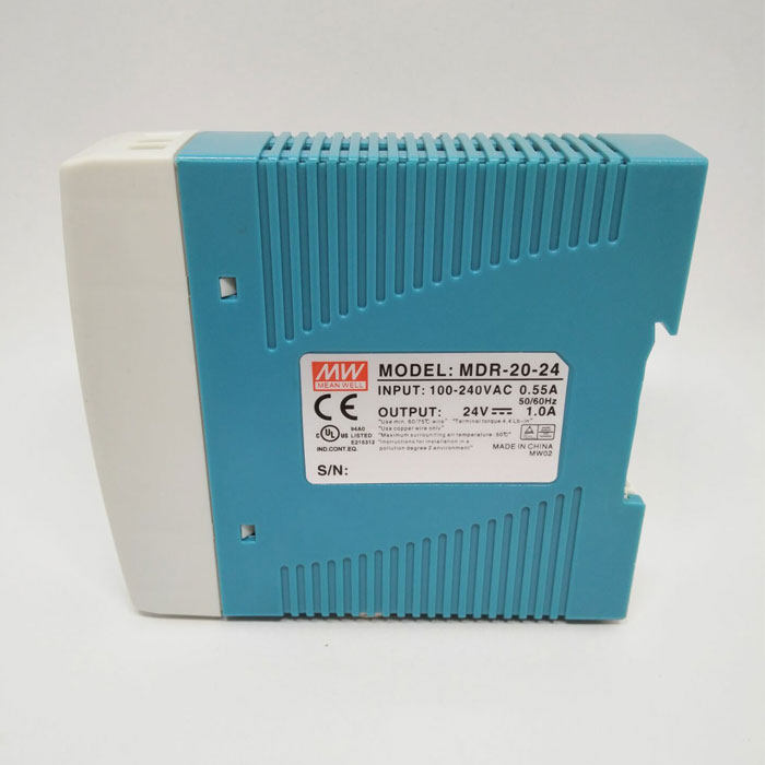 原装正品明纬mdr-20-24v开关电源 1a电源模块询价