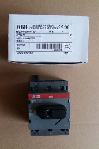 原装ABB隔离开关 OT80F3 3P 80A询价