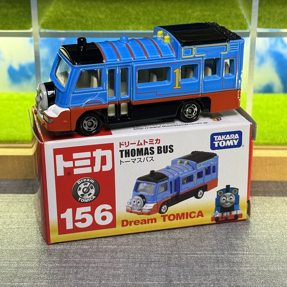 TOMY合金小汽车模型摆件TOMICA多美卡梦想156号托马斯小火车巴士