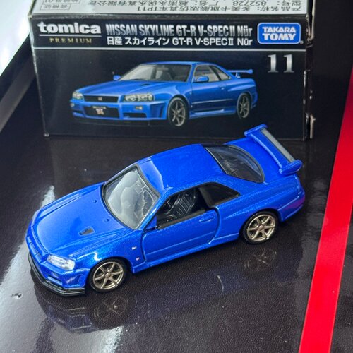 TOMY多美卡tomica合金汽车模型玩具旗舰版黑盒TP11尼桑GT-R轿跑男