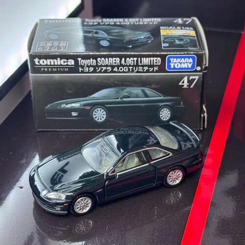 TOMY多美卡tomica合金汽车模型男旗舰版黑盒TP47丰田Soarer 4.0GT