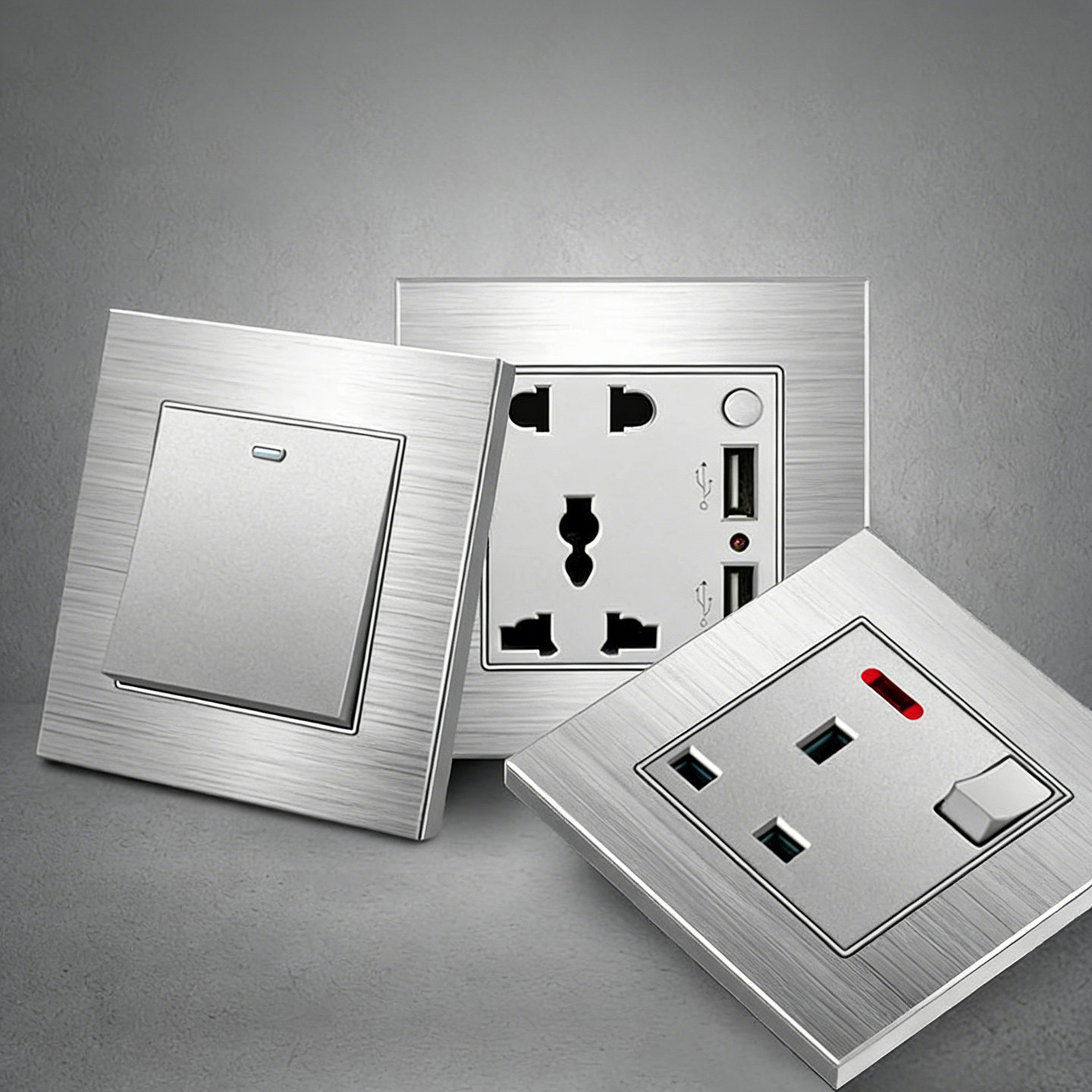 电源香港英标13A多功能万能国际通用USB插座面板快充灯制冷气开关,电子/电工,电源插座,淘宝优惠券,粉丝福利购,淘宝优惠卷