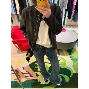 进口立领羊皮皮衣夹克GG77290 H高定款 ENING