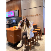 ENFUR 首尔初雪 紫金级立领松弛感水貂皮草外套GG79163