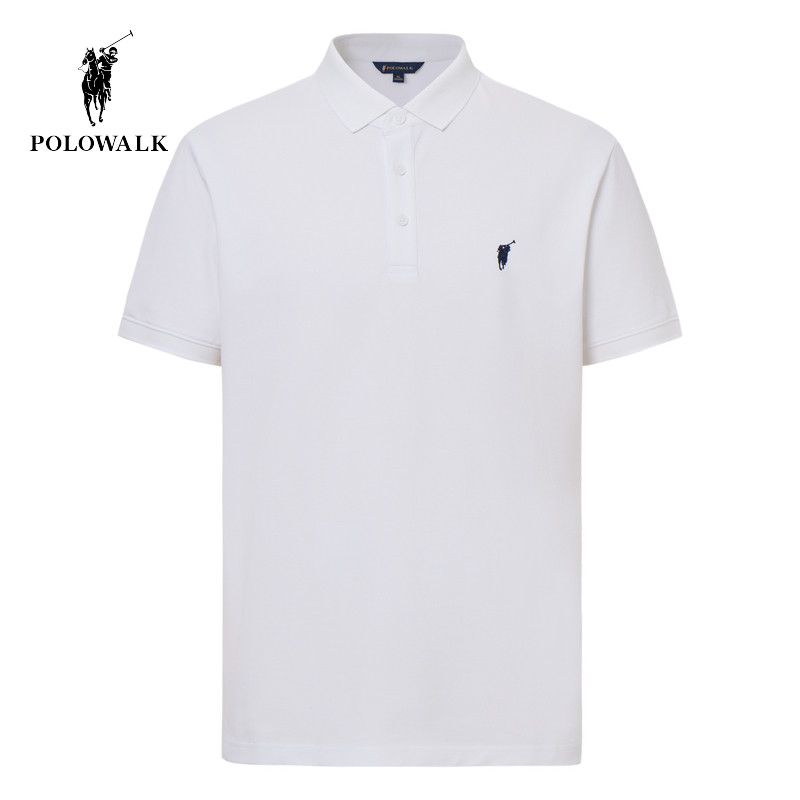 POLOWALK夏季新品男式简约时尚百搭舒适短袖男POLO衫CPLW52202301