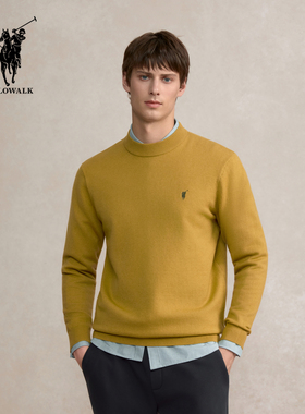 POLOWALK男装2025秋季保罗新品男式半高领简约针织衫CSVW53230191