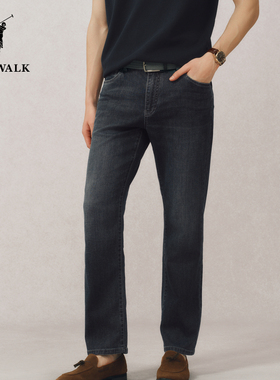 POLOWALK春夏裤新品男式简约时尚休闲百搭舒适牛仔裤BKLW51320081