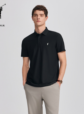 POLOWALK男装夏季百搭舒适休闲款新品男式短袖POLO衫AM1W52201341