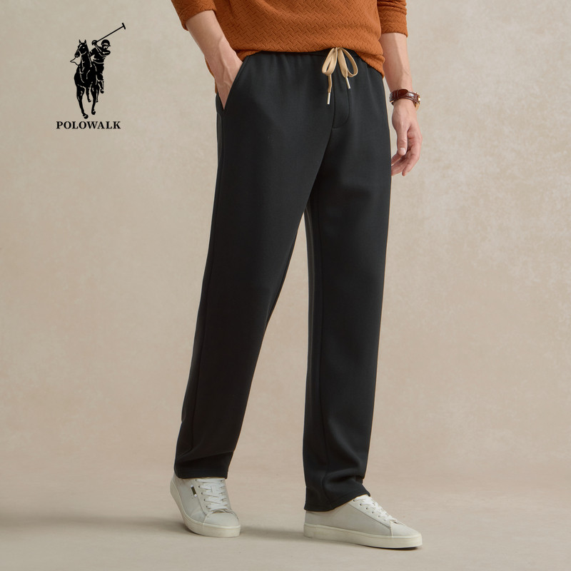 POLOWALK男式针织裤2025秋冬裤新品松紧腰运动休闲裤CP3W54300231