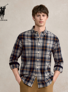 POLOWALK男装2025秋季新品男式长袖衬衫AF5W53250171