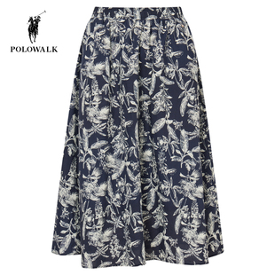 百搭舒適修身 POLOWALK女春夏褲 新品 休閑時(shí)尚 半裙AJ5W52740142 女式