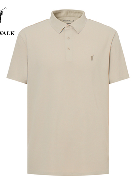 POLOWALK男夏季新品男式短袖简约时尚舒适百搭POLO衫AM1W52201471