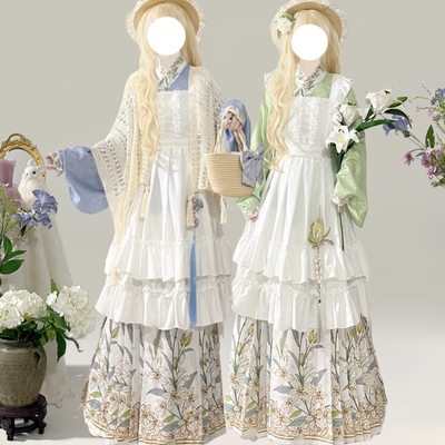 织云阁原创汉服女汉洋折衷交领琵琶袖马面裙洛丽塔罩裙秋冬套装