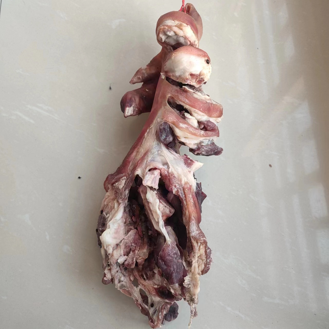 【腊猪腿】信阳新县特产本地黑猪腊猪腿猪脚块自然风干农家风味