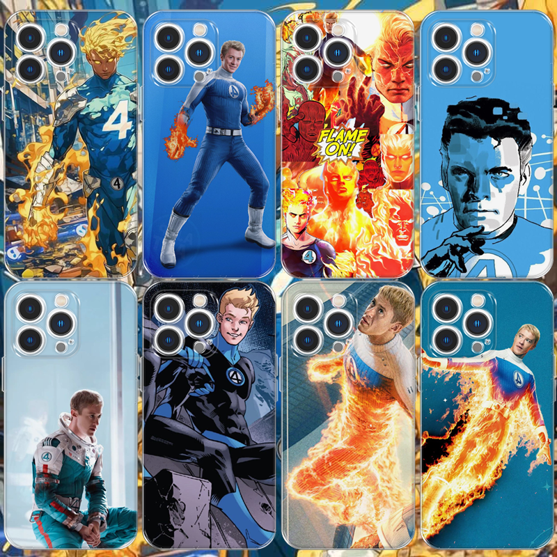 神奇四侠霹雳火手机壳适用于iphone17PROMAX苹果123456miniXS安卓