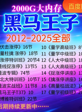 黑马王子量学技术教程