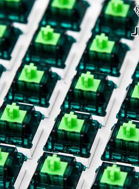 Candy翡翠轴55g线性绿轴机械键盘轴体Jadeite开关五脚62g金弹簧