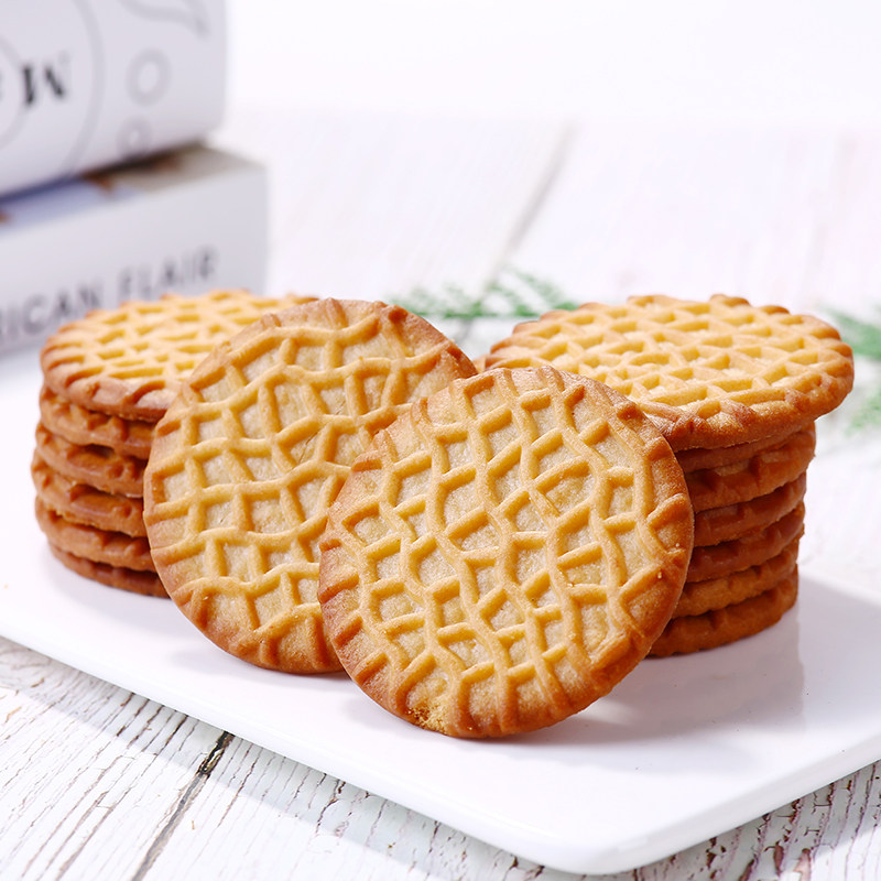 正鸿富大牛奶味饼干整箱1000g装批发  特浓营养早餐代餐休闲零食