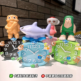 山海外海经儿童闹钟创意可爱桌面时钟学生起床强力叫醒神器台钟