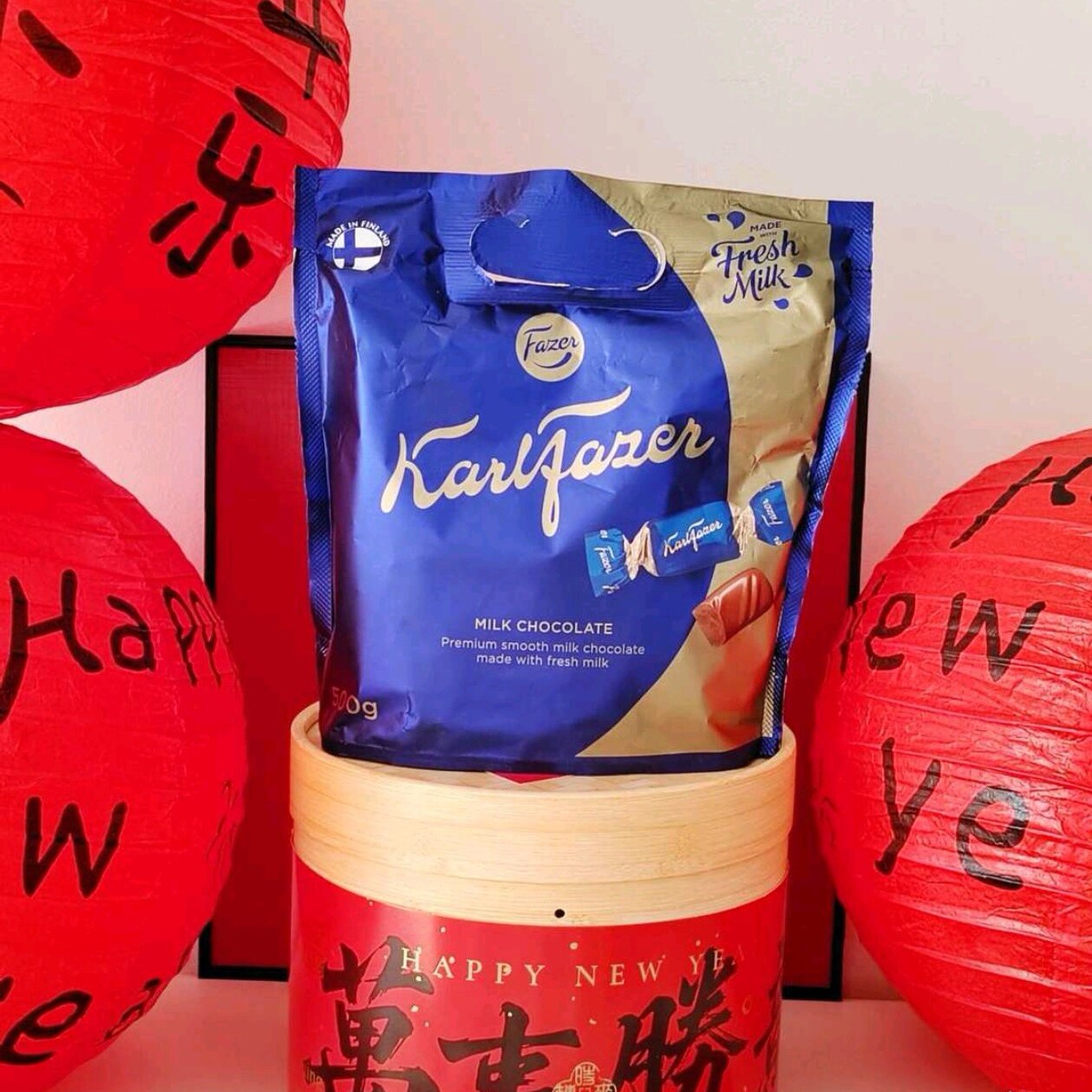 山姆代购Karl Fazer 芬兰进口 牛奶巧克力500g独立包装 宁波发货