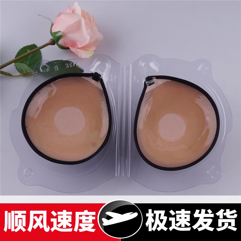 003-33加加厚圆形体贴孔普通棉布胸贴硅胶隐形文胸