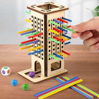 儿童木棍平衡幼儿园桌面游戏玩具对战桌游思维亲子训练益智互动