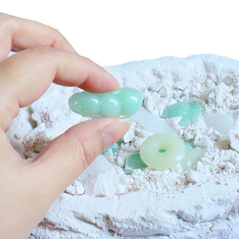 宝玉矿宝石玉石儿童手工男孩女孩亲子敲打创意礼物考古挖掘玩具