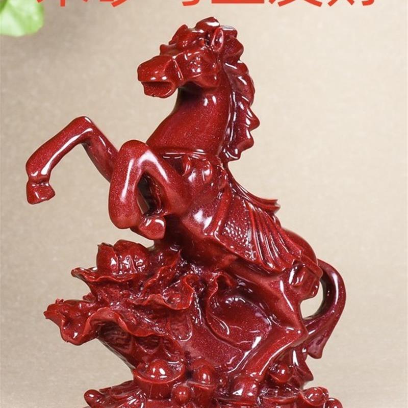 朱砂马摆件紫金砂马上发财大号公司家居客厅办公室装饰摆设工厂家