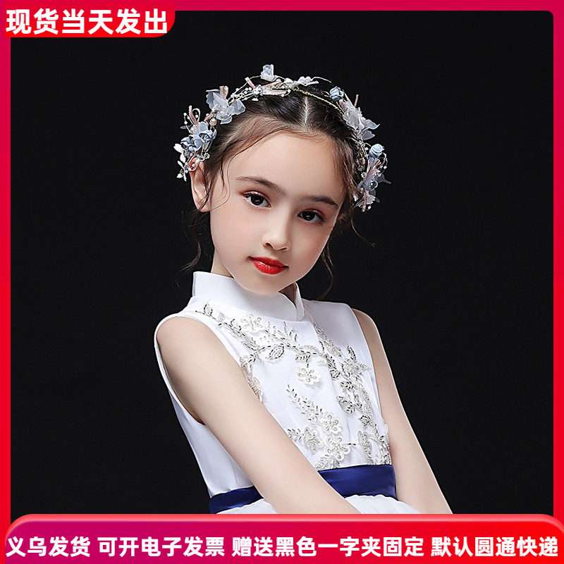 儿童花环头饰森女系花童头花演出发箍小女孩皇冠女童发带王冠饰品