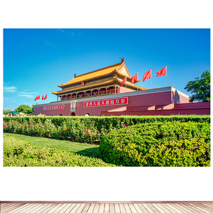 天安门城楼北京天安门画像风景海报著名景点建筑客厅办公室贴画