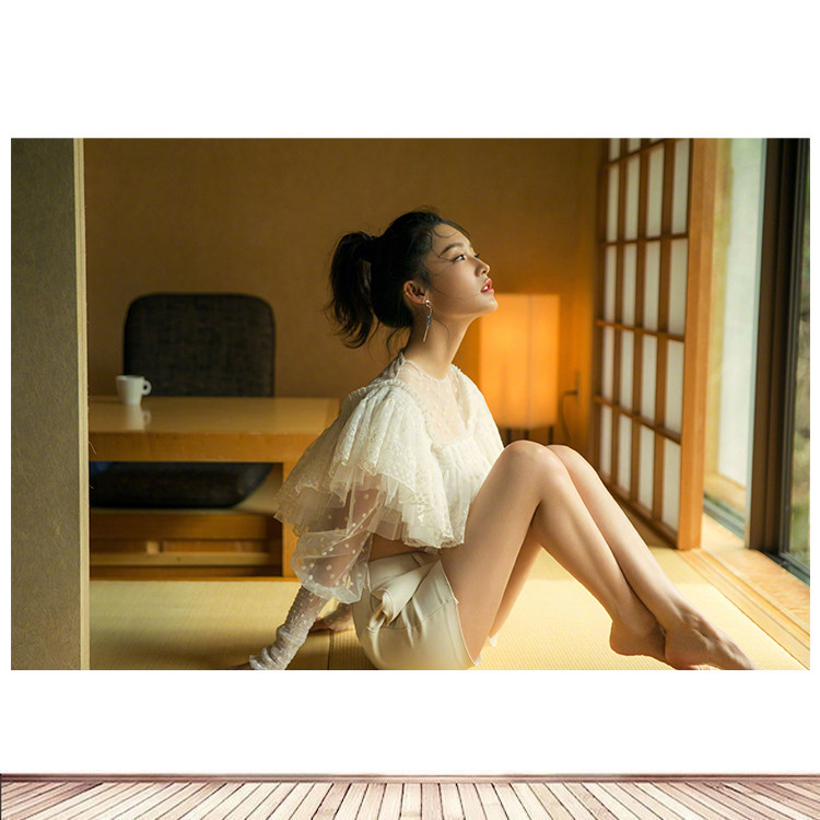 美人海报墙贴美女贴写真李沁定制卧室床头影视明星周边浴室装饰4