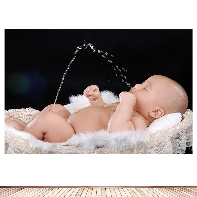 可爱男孩宝宝图片婴儿墙贴孕妇备孕胎教海报bb画报照片新生萌娃娃