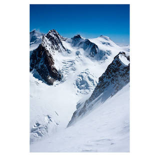 简约现代装饰画雪山山峰高山山川风景画海报客厅房间背景墙贴画5