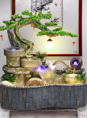 庭院阳台鱼池流水摆件循环水养鱼