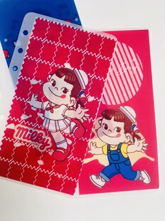 A6活页芯不二家牛奶妹peko存钱袋分类卡一组9张