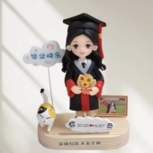 照片定制毕业礼物石塑粘土软陶定制人偶陶瓷娃娃玩偶q版 手办礼物