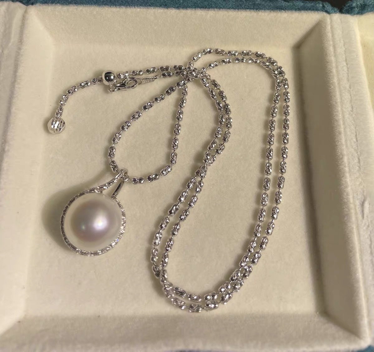 意大利工艺粗款S925银钻石链椭圆形切割链小众百搭毛衣链自由调节