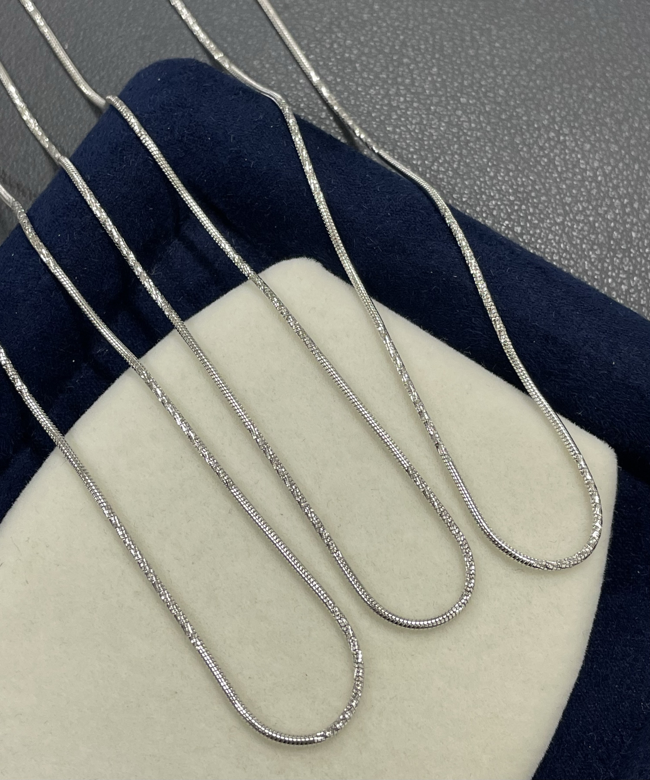 意大利进口工艺S925银车花闪圆蛇骨链 个性百搭小众气质毛衣链